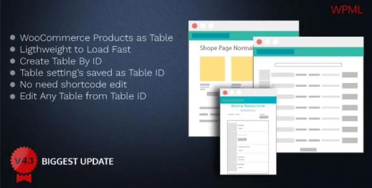 Woo Product Table Pro – 快速表格创建WordPress插件 – v8.0.3