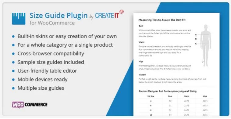 WooCommerce Product Size Guide 商品尺码筛选指南WordPress插件 – v3.8