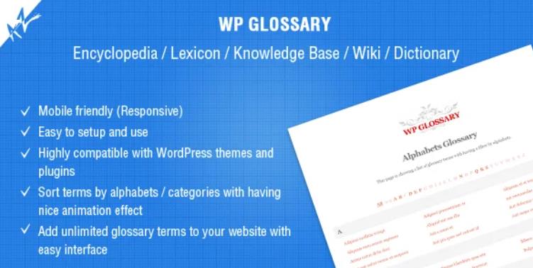 WP Glossary – 百科全书知识库帮助模板WordPress主题 – v2.6