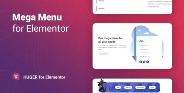 Huger – Mega Menu for Elementor 超级巨型菜单插件 – v1.0.9