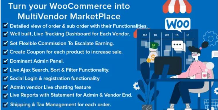 Mercado Pro – WooCommerce 多供应商多用户面板插件 – v1.4.0