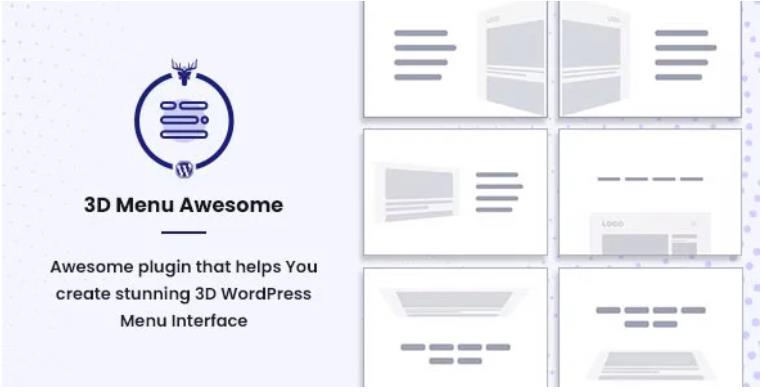 Stunning 3D Off Canvas Menu WordPress Plugin – 3D 菜单插件 – v1.0.5