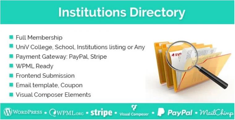 Institutions Directory – v1.3.3