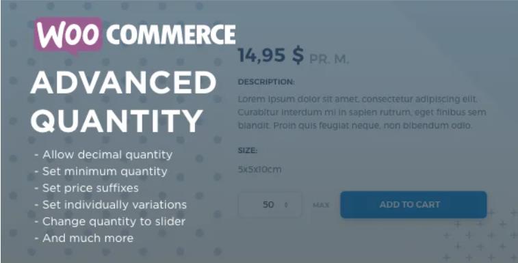 WooCommerce Advanced Quantity 高级商品数量管理插件 – v3.0.4