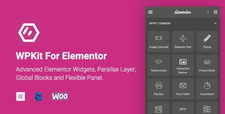 WPKit For Elementor – 高级Elementor小工具视差插件 – v1.1.0