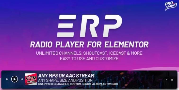 Erplayer – Radio Player for Elementor 调频收音机插件 – v1.1.0
