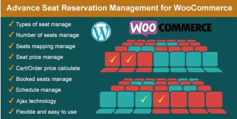 Advance Seat Reservation Management for WooCommerce 高级座位预订管理插件 – v3.0