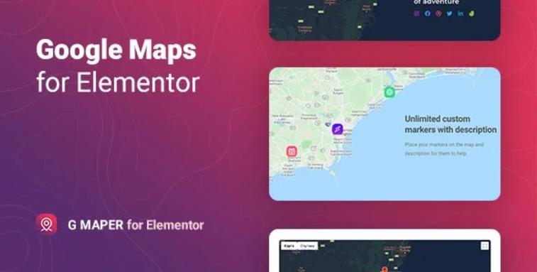 GMaper – Google Maps for Elementor 谷歌地图编辑器 – v1.0.2