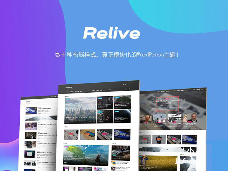 Relive 3.1自媒体博客WordPress主题模板下载