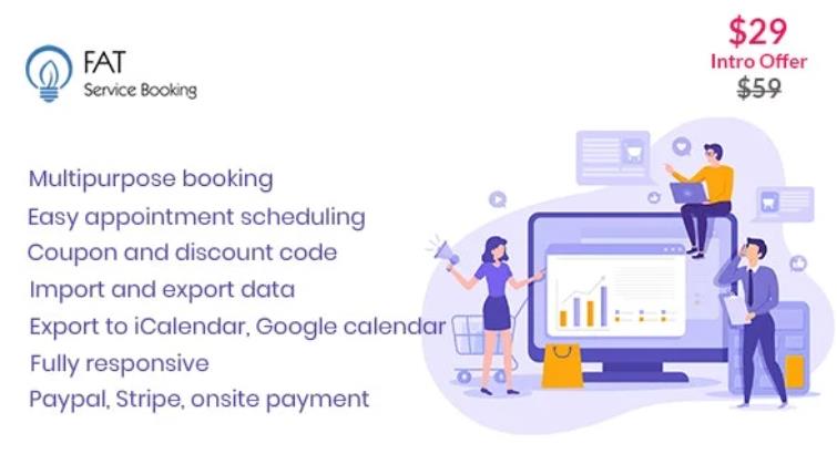 Fat Services Booking – 自动在线预订日程安排插件 – v5.0