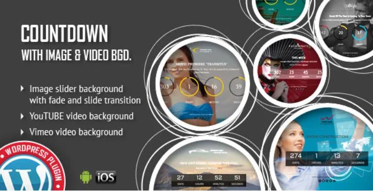 CountDown With Image or Video Background 倒计时插件 – v1.3.9
