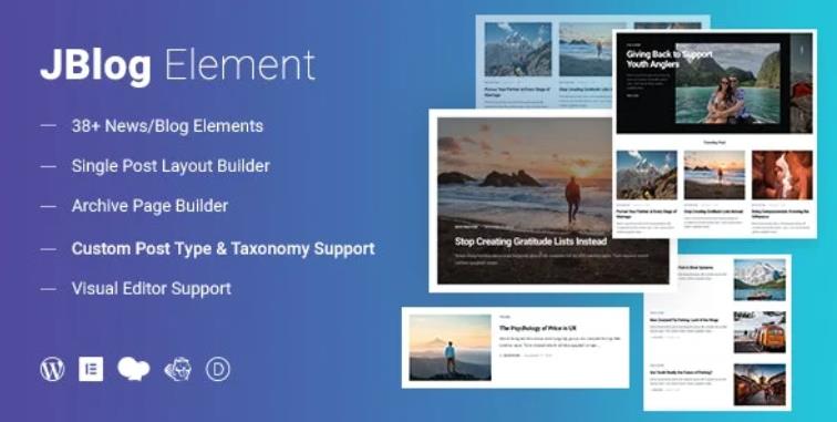 JBlog Elements – Elementor/WPBakery页面构建器博客插件 – v1.1.4