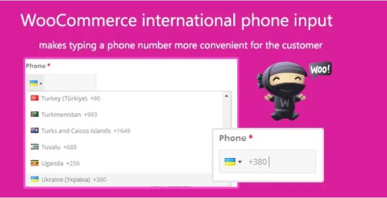 WooCommerce international phone input – 客户IP适配电话字段插件 – v2.1.3