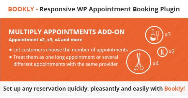 Bookly Multiply Appointments (Add-on) 多次预约插件 – v2.5