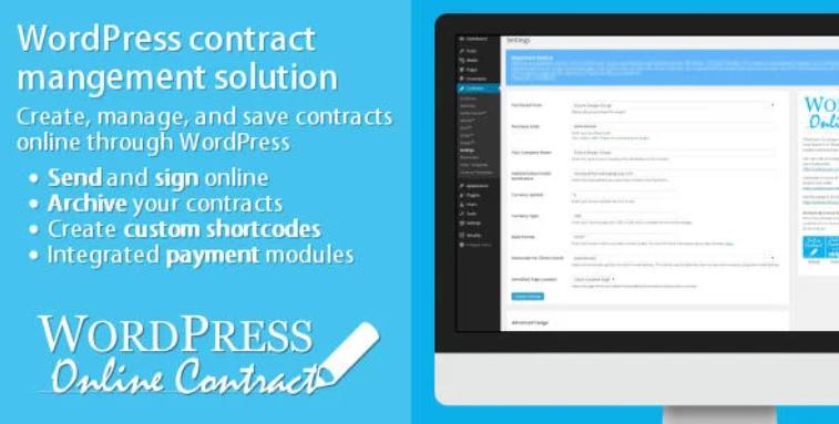WP Online Contract 在线合同内容管理签名插件 – v5.1.4