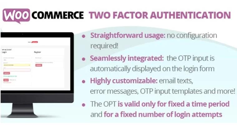 WooCommerce Two Factor Authentication – 双重身份验证插件 – v1.6