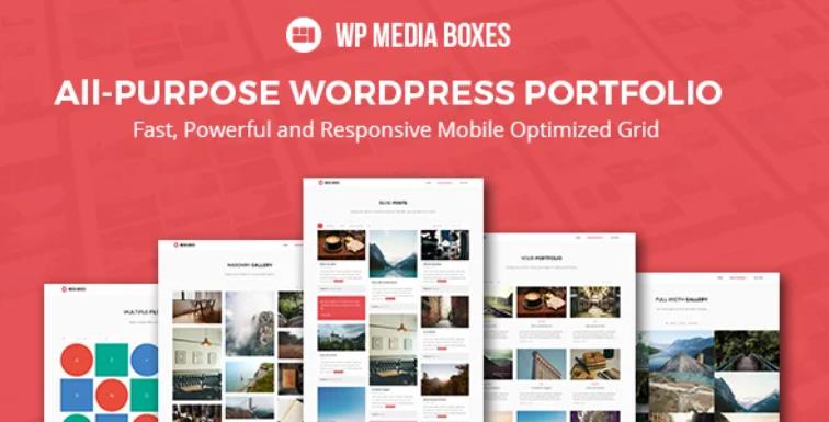 WP Media Boxes Portfolio 作品展示插件 – v1.5.4