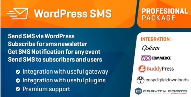 WP SMS Pro – WordPress短信插件 – v3.3.13