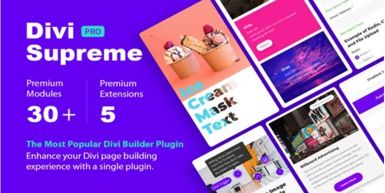 Divi Supreme Pro – 可视化编辑器插件 – v4.8.8.7