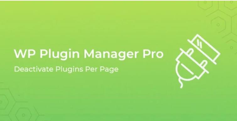 WP Plugin Manager Pro – 根据页面类型按需加载是否启用插件 – v1.0.9