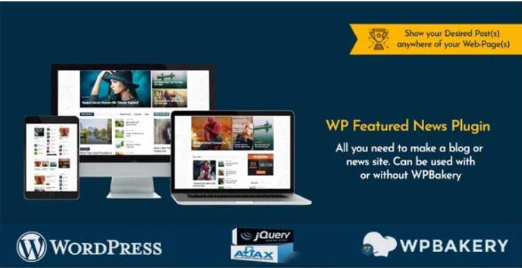 WP Featured News Pro – 自定义文章列表排版插件 – v1.4.0