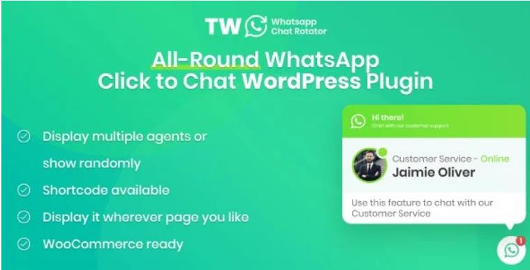 WhatsApp Chat for WordPress and WooCommerce – 商店客服支持插件 – v1.1.1