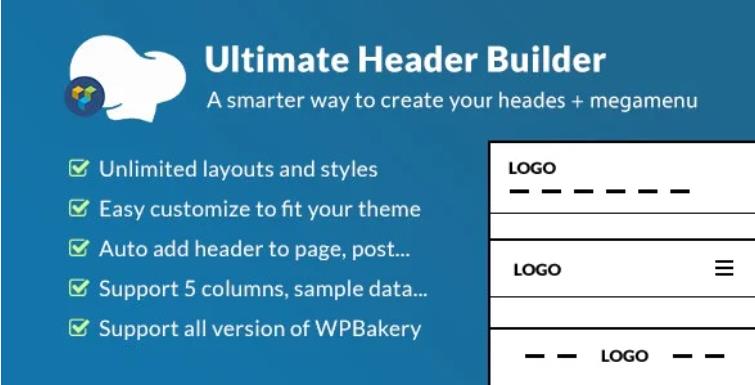 Ultimate Header Builder – WPBakery Page Builder 网页头部页眉编辑器 – v1.7.5