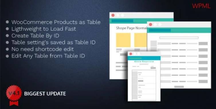 Woo Product Table Pro – 快速表格创建WordPress插件 – v8.0.11