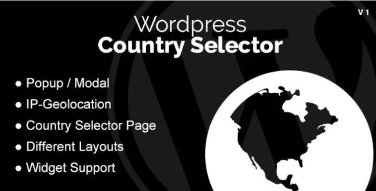 WordPress Country Selector 访客地区切换插件 – v1.6.4