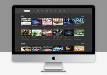 黑色自适应苹果CMSV10影视网站模板