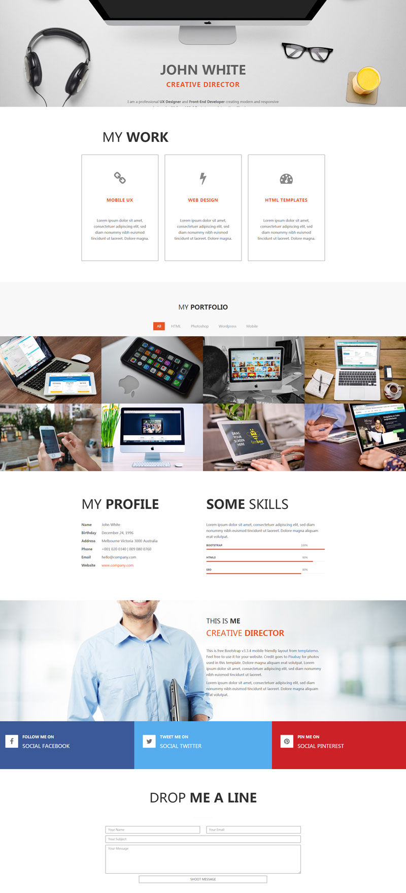 html5响应式互联网公司网站模板