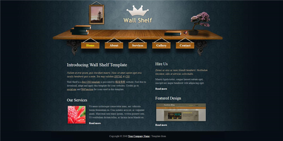 复古英文个人简历模板免费下载