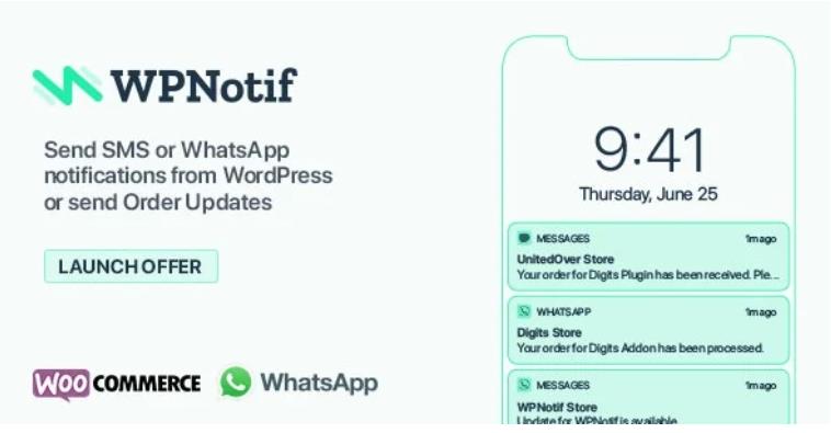 WPNotif – WordPress SMS & WhatsApp Notifications 订单通知插件 – v2.8.2.3