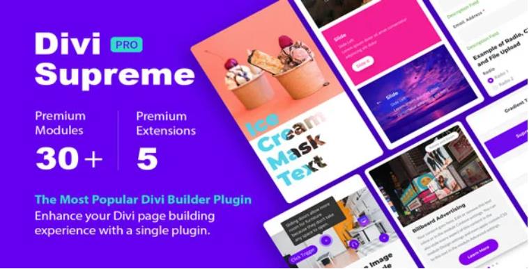 Divi Supreme Pro – 可视化编辑器插件 – v4.8.99
