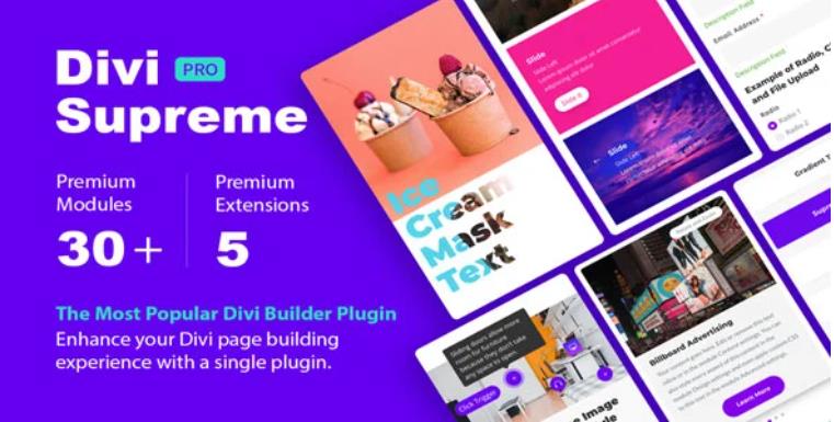 Divi Supreme Pro – 可视化编辑器插件 – v4.9.0.1