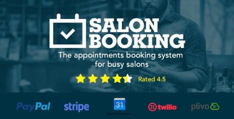 Salon Booking – 美容护理预订系统网站WordPress插件 – v8.3.2