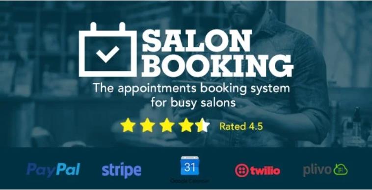 Salon Booking – 美容护理预订系统网站WordPress插件 – v8.3.4