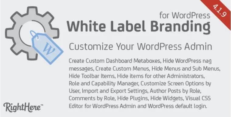 White Label Branding for WordPress – 自定义白色标签插件 – v4.2.9
