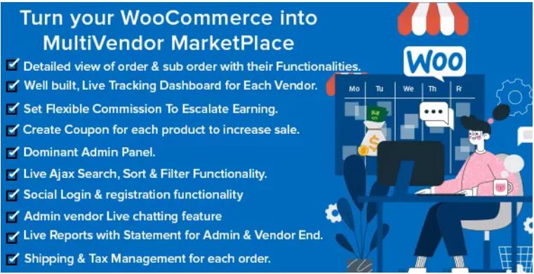 Mercado Pro – WooCommerce 多供应商多用户面板插件 – v1.5.1