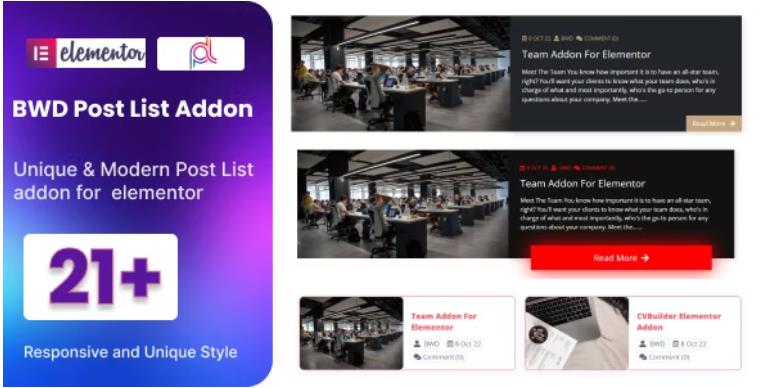 Blog Post List Addon For Elementor – 博客文章列表编辑器插件