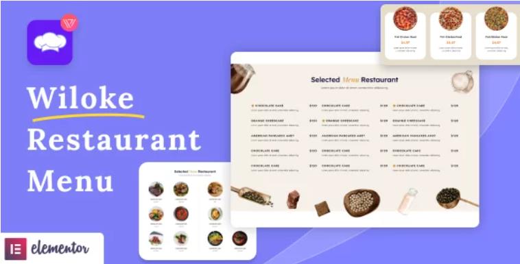 Wiloke Restaurant Menu for Elementor – 餐饮美食菜单插件 – v1.0.23