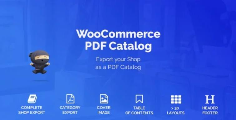 WooCommerce PDF Catalog Pro – 产品目录打印PDF插件 – v2.3.0