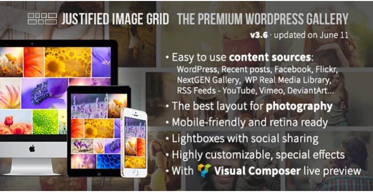 Justified Image Grid – 高级画廊WordPress插件 – v4.3