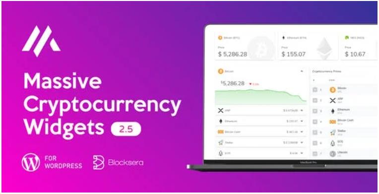 Massive Cryptocurrency Widgets – 虚拟货币实时价格行情小工具插件 – v3.2.4