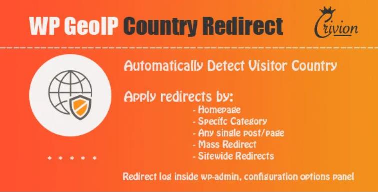WP GeoIP Country Redirect – 根据访客国家IP重定向插件 – v3.8