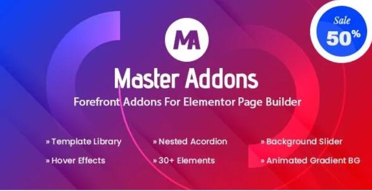 Master Addons for Elementor (Pro) 可视化编辑器扩展插件 – v1.9.7