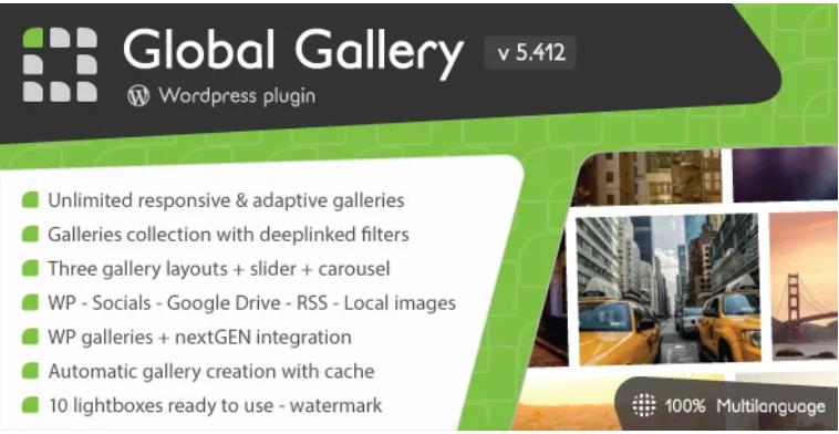 Global Gallery – 响应式画廊相册WordPress插件 – v8.3.2