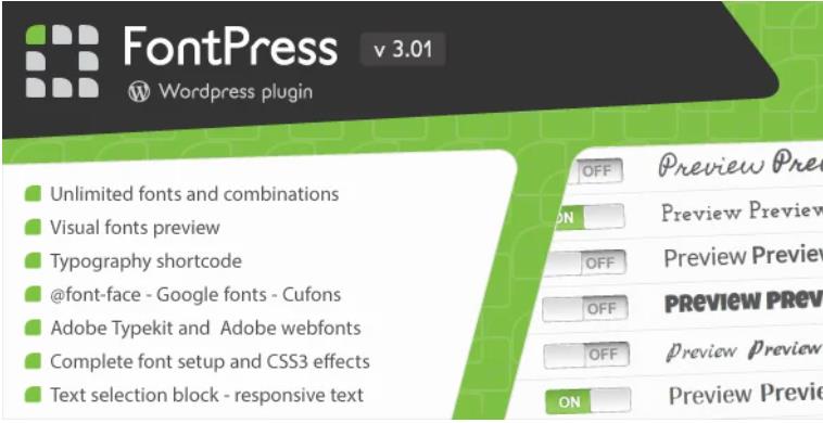 FontPress – WordPress 字体管理插件 – v3.3.4
