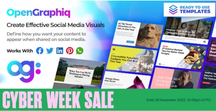 OpenGraphiq – 社交图片生成器WordPress插件 – v1.1.1