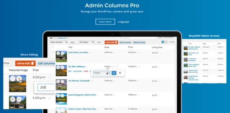 Admin Columns Pro – WordPress后台列表排序插件 – v6.0.3